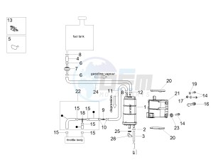 TUONO 1100 V4 RR E4 ABS (APAC) drawing Fuel vapour recover system