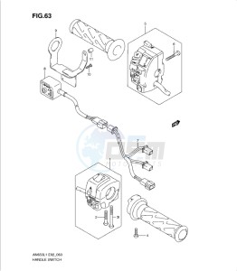 AN650 drawing HANDLE SWITCH (AN650AL1 E19)