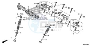 VFR1200XDD CrossTourer - VFR1200X Dual Clutch 2ED - (2ED) drawing CAMSHAFT/VALVE (REAR)