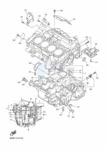 FJR1300-AE (B96S) drawing CRANKCASE