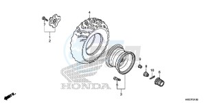 TRX420FM2G TRX420 ED drawing REAR WHEEL