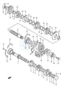 GSX750F (E28) drawing TRANSMISSION