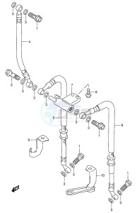 RF900R (E2) drawing FRONT BRAKE HOSE