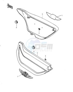 KZ 1000 G [CLASSIC] (G1) [CLASSIC] drawing SIDE COVERS