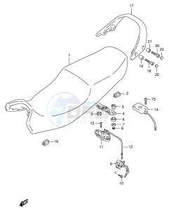 GSX750F (E4) drawing SEAT