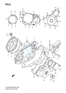 LT-R450 (E28-E33) drawing CRANKCASE COVER