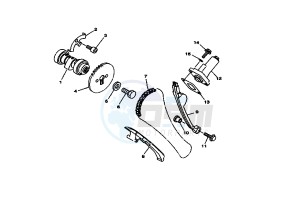 XT R 125 drawing CAMSHAFT- CHAIN