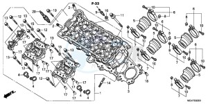 CBR600FB drawing CYLINDER HEAD