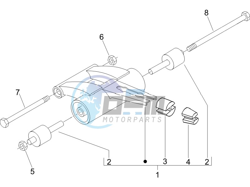 Swinging arm