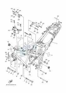 YZF320-A (B2X4) drawing FRAME