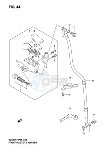 GZ250 (P19) drawing FRONT MASTER CYLINDER