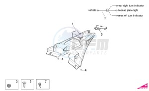 RSV 4 1000 4V SBK-FACTORY drawing Taillight