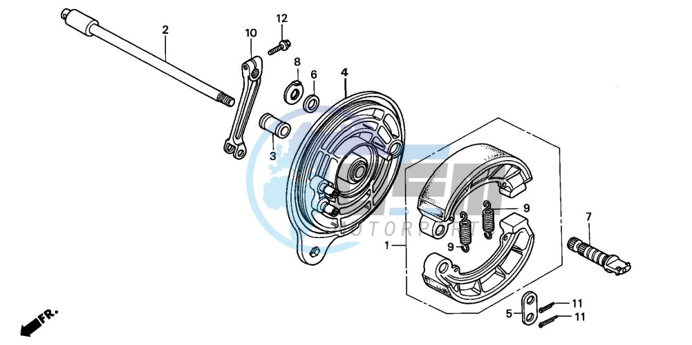 REAR BRAKE PANEL