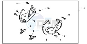 GL18009 UK - (E / AB MKH NAV) drawing FRONT DISK COVER