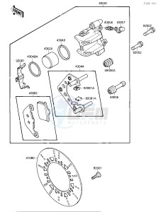 EL 250 B [ELIMINATOR[ (B2-B3) [ELIMINATOR drawing FRONT BRAKE