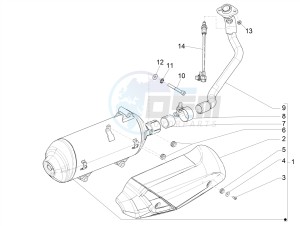 MEDLEY 125 4T IE ABS E4 2020 (EMEA) drawing Silencer