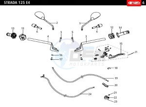 STRADA-125-EURO-4-BLACK drawing HANDLEBAR