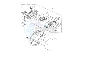 YP R X-MAX 250 drawing REAR BRAKE CALIPER