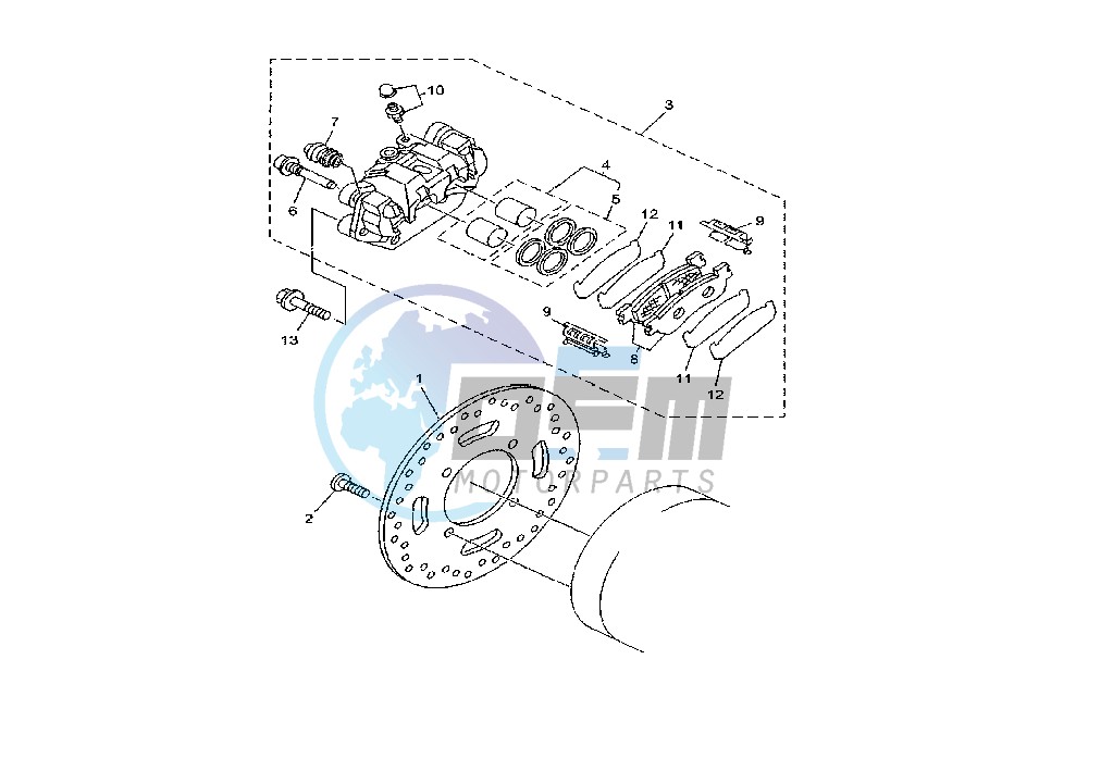 REAR BRAKE CALIPER