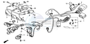 CB600F HORNET S drawing WIRE HARNESS (CB600F2)