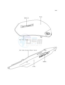 ZR 750 F [ZR-7] (F1) drawing DECALS