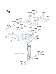 KDX 220 A [KDX220R] (A4-A8) [KDX220R] drawing REAR SUSPENSION