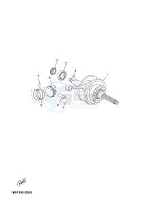 YP125RA EVOLIS 125 ABS (BL22 BL22) drawing CRANKSHAFT & PISTON