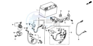 CBF500A drawing BATTERY