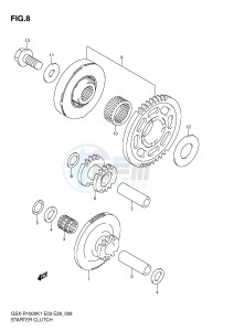 GSX-R1000 (E3-E28) drawing STARTER CLUTCH