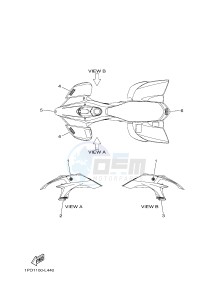 YFZ450 YFZ450B (1PD2 1PD3 1PD1) drawing GRAPHICS