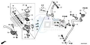 CB500F Europe Direct - (ED) drawing FRONT BRAKE MASTER CYLINDER (CB500FA)