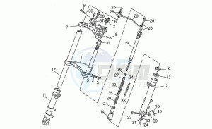 SP 750 drawing Front fork