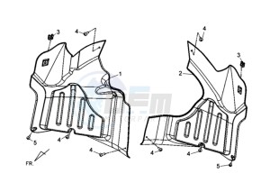 QUAD RAIDER 600 LE CHASSIS LONG drawing COWLING INNER