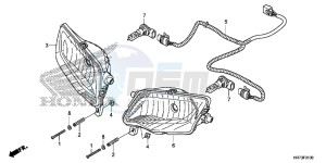 TRX420FA5F TRX420F Europe Direct - (ED) drawing HEADLIGHT