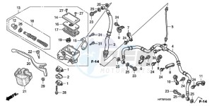 TRX420FAA Australia - (U) drawing FR. BRAKE MASTER CYLINDER