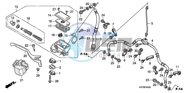 FR. BRAKE MASTER CYLINDER