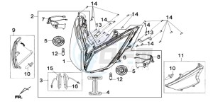 GTS 300i ABS drawing HEADLAMP CPL