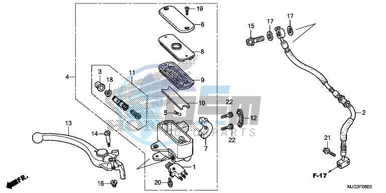 FRONT BRAKE MASTER CYLINDER