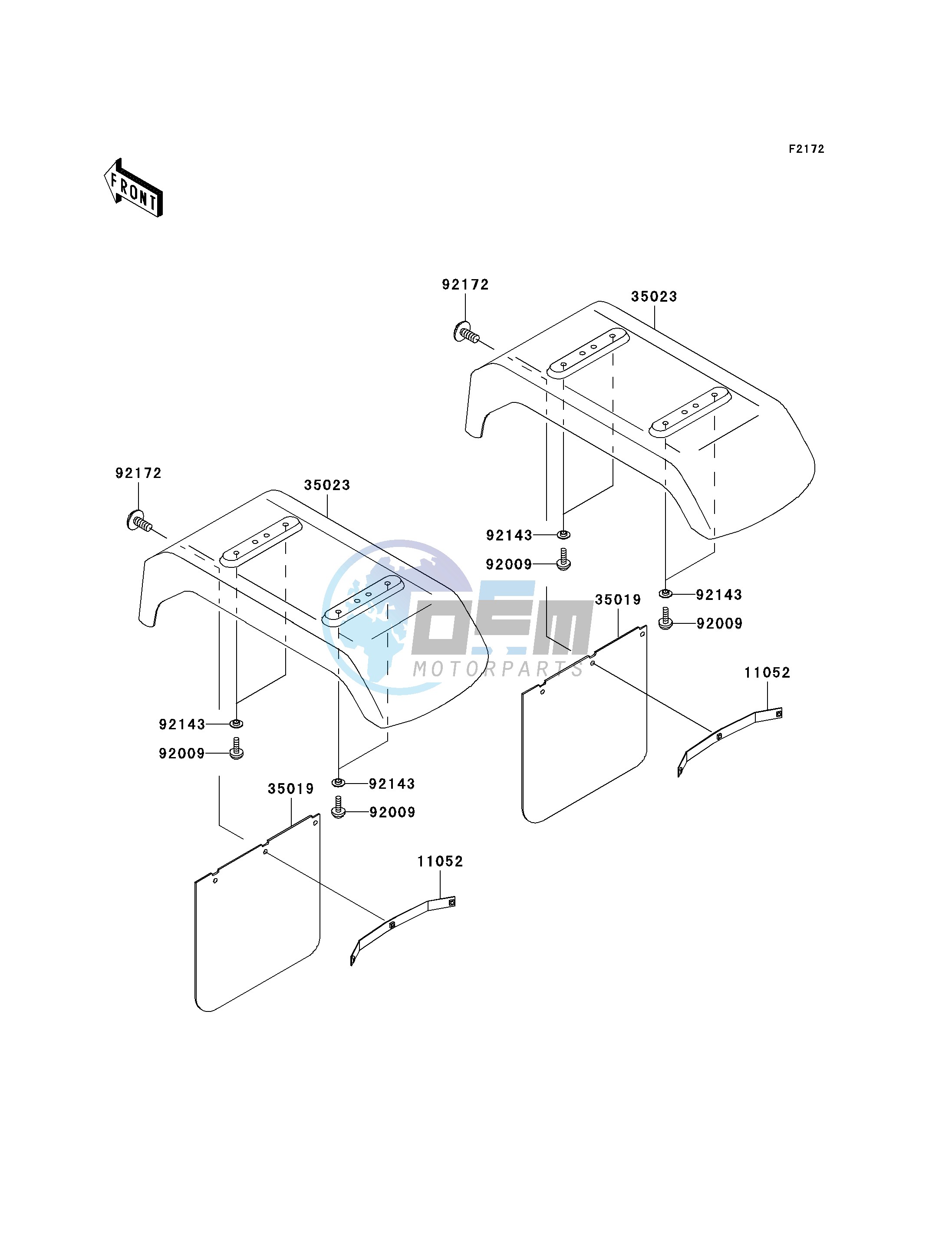 REAR FENDER-- S- -