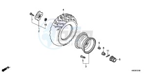 TRX500FMC ED drawing REAR WHEEL