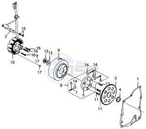 TRACKRUNNER 200 drawing MAGNETO / FLYWHEEL