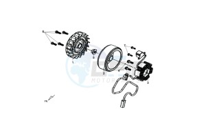 FIDDLE III 50 L4-L6 drawing MAGNETO / FLYWHEEL