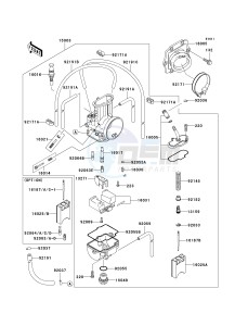 KX 125 L (L4) drawing CARBURETOR