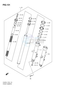 DL650 (E2) V-Strom drawing FRONT DAMPER