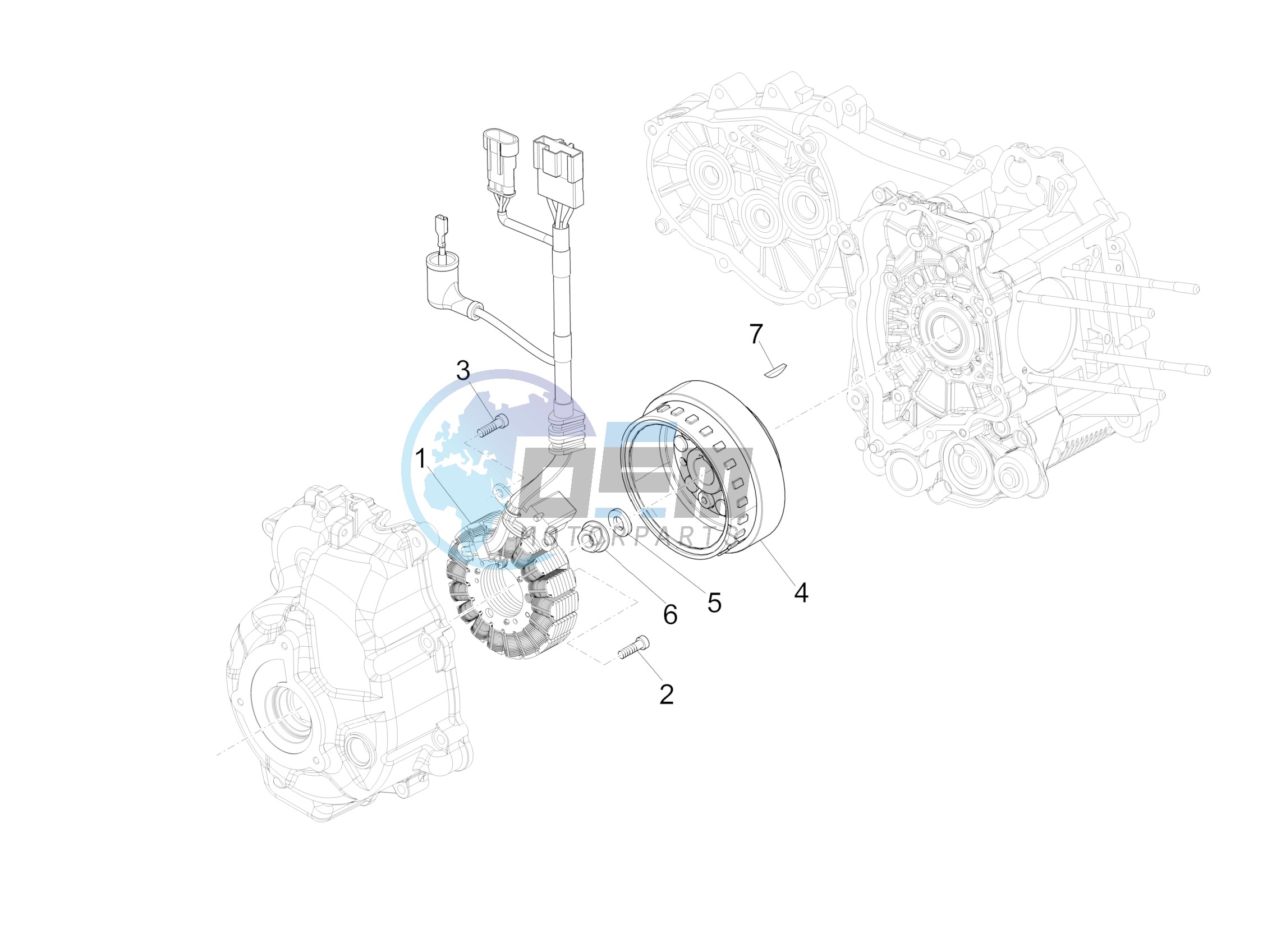 Flywheel magneto