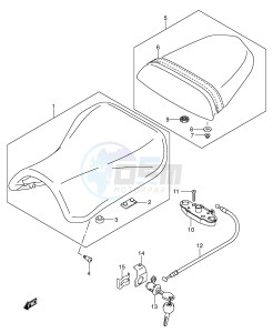 GSX-R600 (E2) drawing SEAT