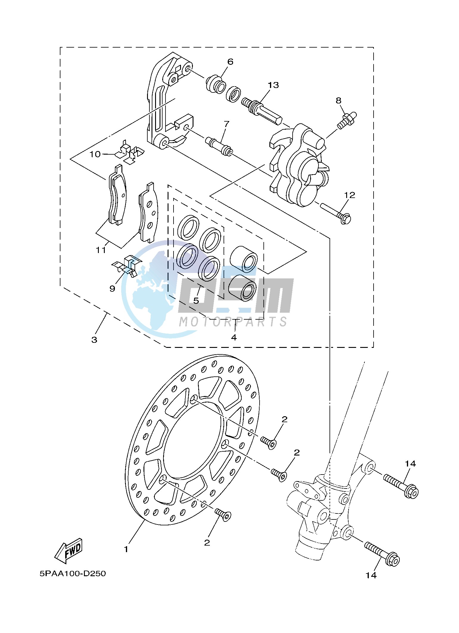 FRONT BRAKE CALIPER