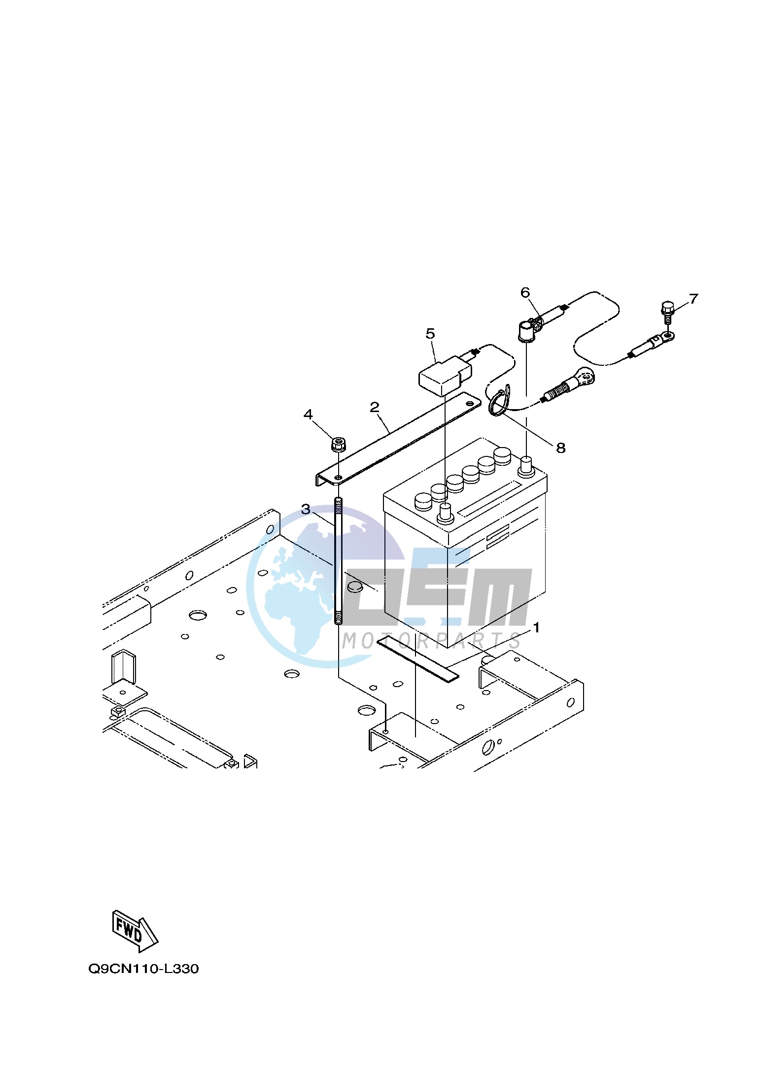 BATTERY TRAY