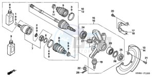 TRX680FA9 Australia - (U) drawing FRONT KNUCKLE