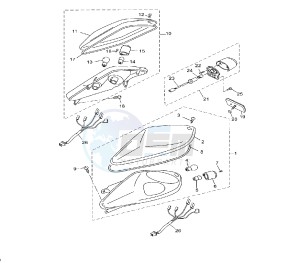 YP R X-MAX 250 drawing TAILLIGHT 1C04